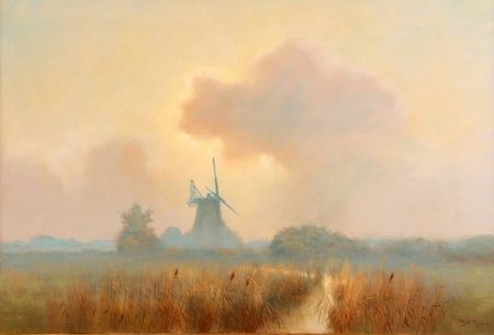 Cloudy Day with a Mill