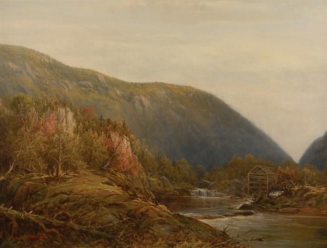 AUTUMN RIVER LANDSCAPE