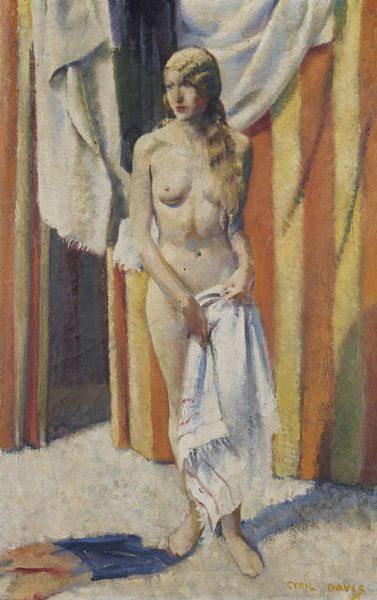 Standing female nude