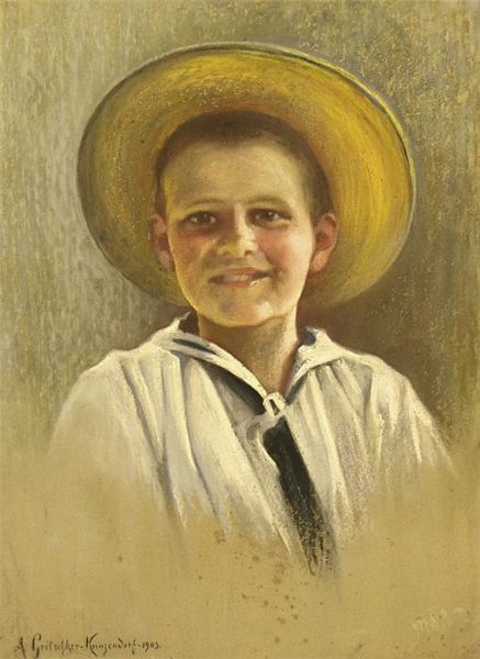 Junger Matrose im Brustportrait.