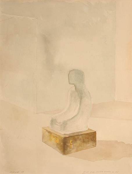 Study for seated figure in the ecumenic style