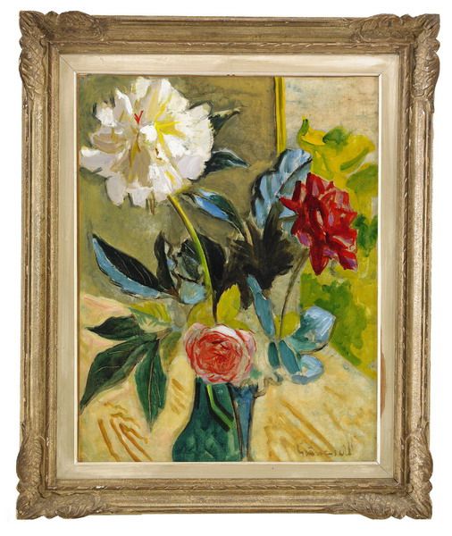 Pion och rosor