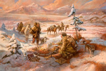 Shoshone Hunters Return