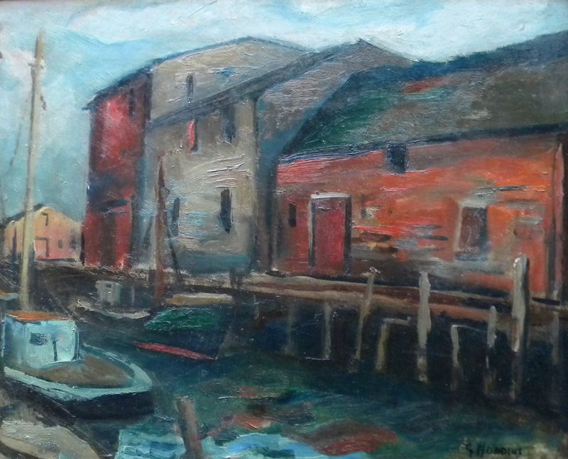 Untitled Harbor/Pier Scene