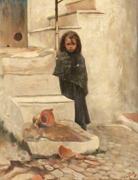 Niña con un cántaro