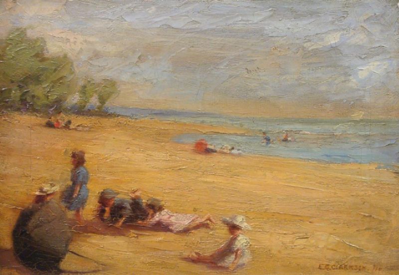figures on a beach