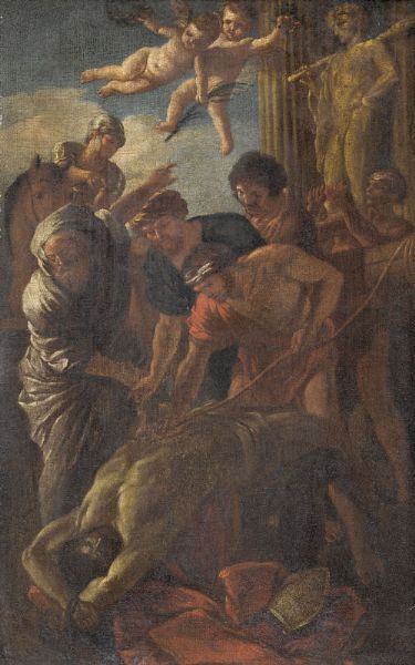 Das Martyrium des Heiligen Erasmus.