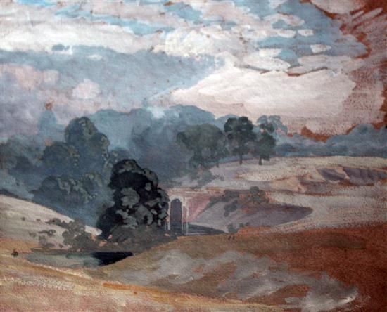 Landscape with bridge