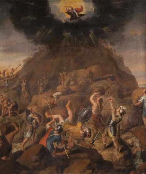 "Gigantomachie" oder "Der Kampf der griechischen Götter mit den Giganten"