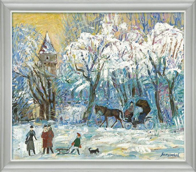 Hackney in Cracow in Winter