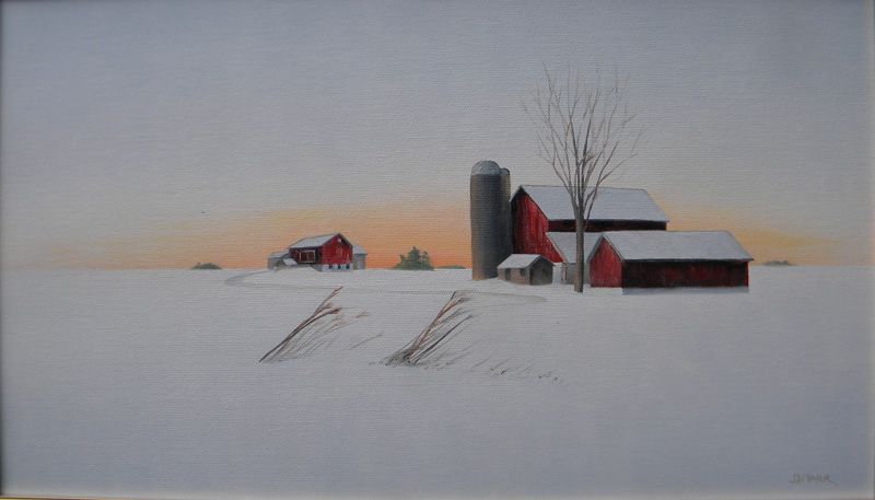 Untitled Winter Farm Scene