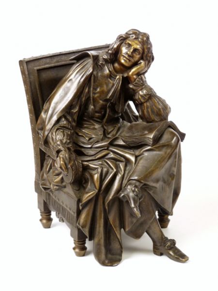 Moliere seated on an armchair