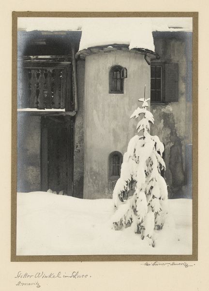 Stiller Winkel im Schnee, St. Moritz