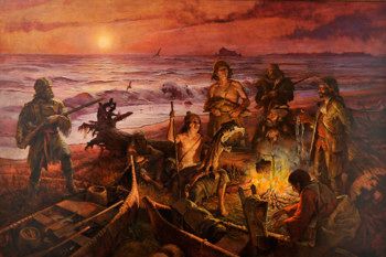 Lewis and Clark at Cape Disappointment