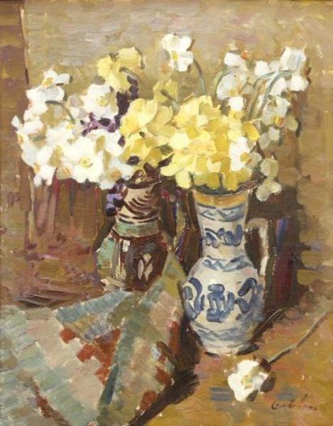 Deux vases fleuris