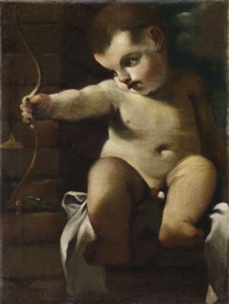 Cupid Seated on a Ledge