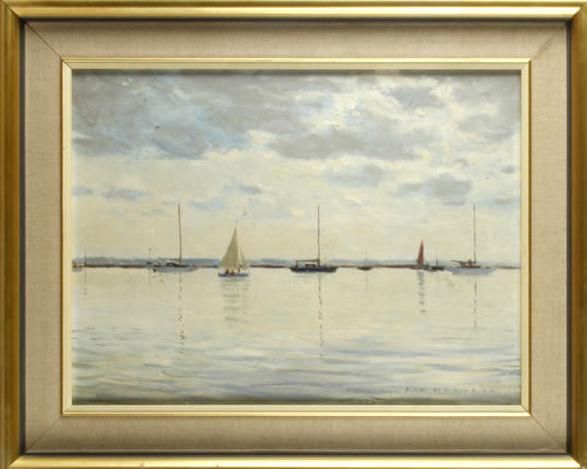 Sailing boats in calm waters