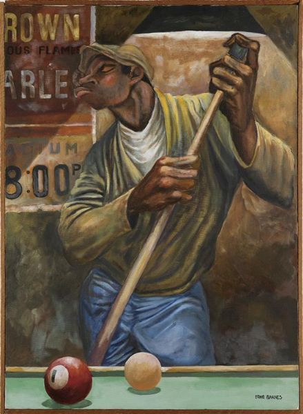 Untitled (Chalking the Cue Stick).
