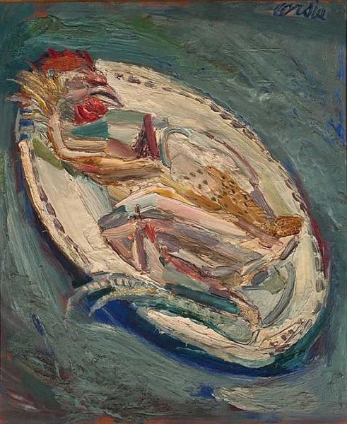 Nature morte au coq