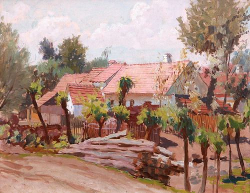 House by a road