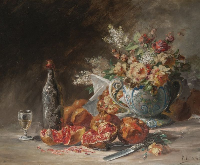 Nature morte aux grenades.