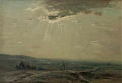 Rayons de soleil au travers des nuages