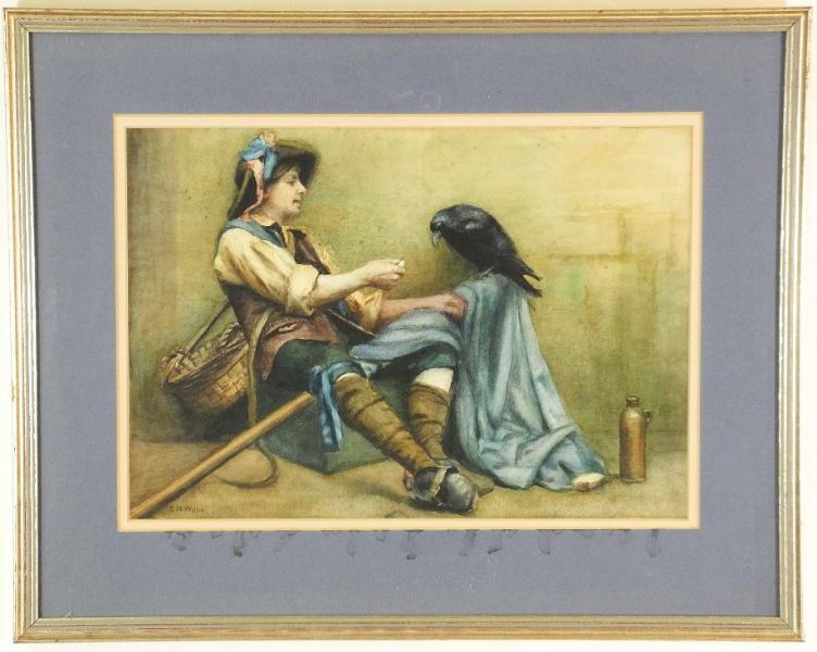 Young Man and Crow
