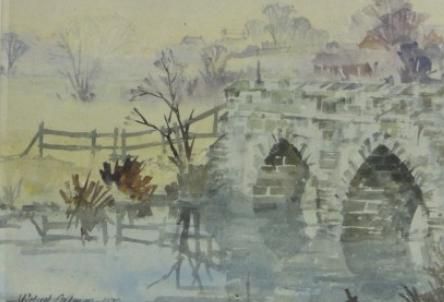 stone bridge over a river