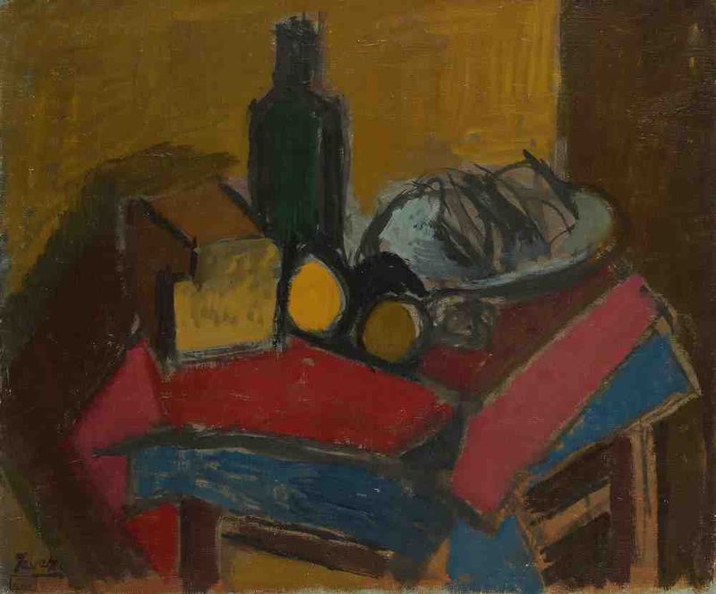 Nature morte à la bouteille.