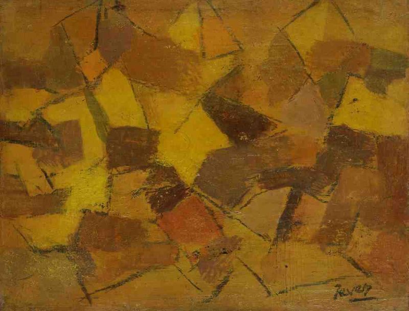 Composition ocre.