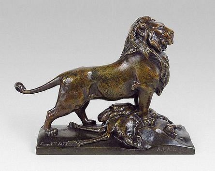 LION ET AUTRUCHE