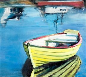 YELLOW ROWING BOAT