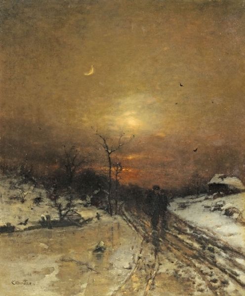 MOONLIT WINTER LANDSCAPE