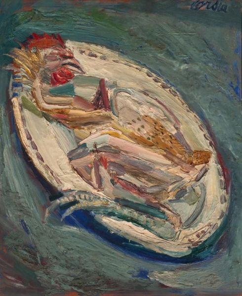 Nature morte au coq