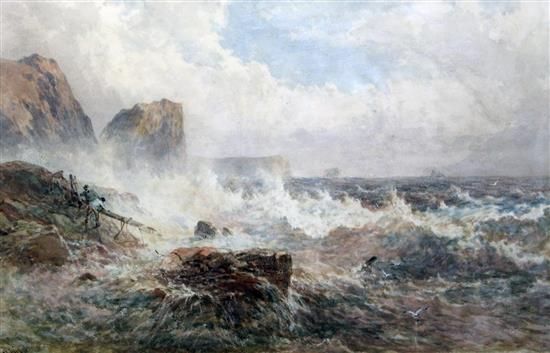 Wreckers on the shore