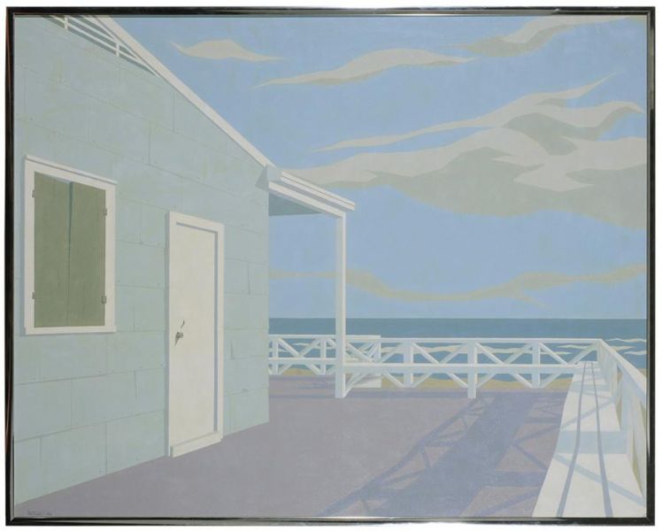 Beach Porch In Winter Sunlight