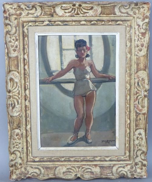 Danseuse appuyée à la barre