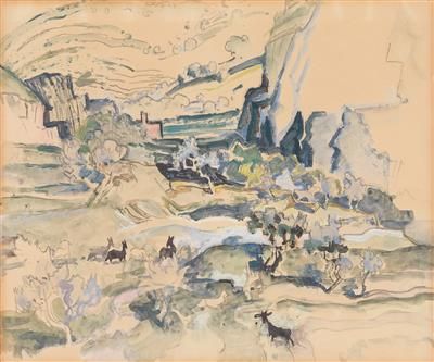 Landscape with animals