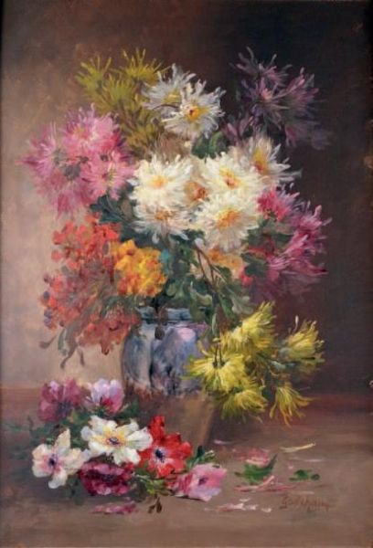 VASE DE DAHLIAS