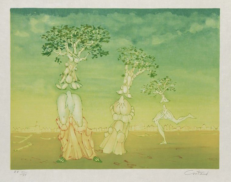 Trois personnages verts