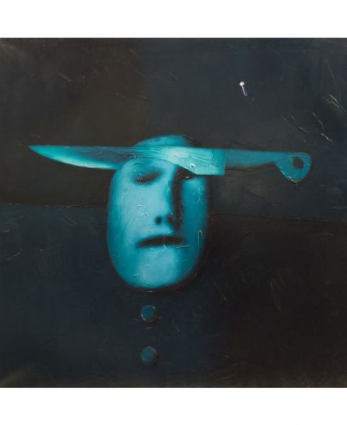 Mask with a Knife