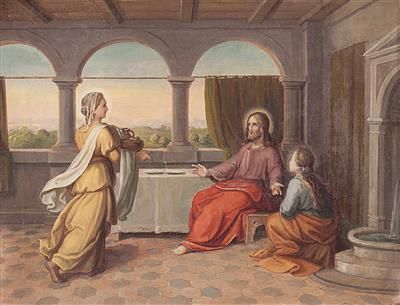 Jesus bei Maria und Martha