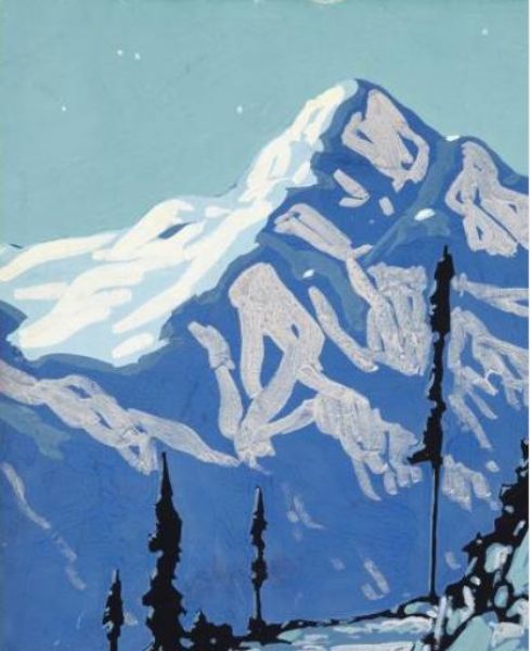 NIGHT ABOVE LAKE LOUISE