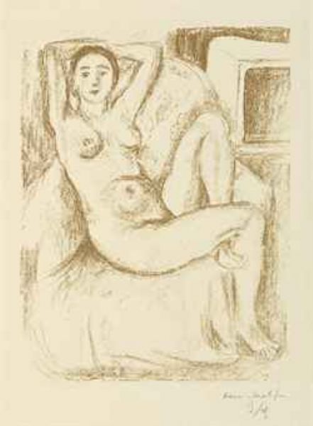 Nu au Fauteuil bistre (D. 469)
