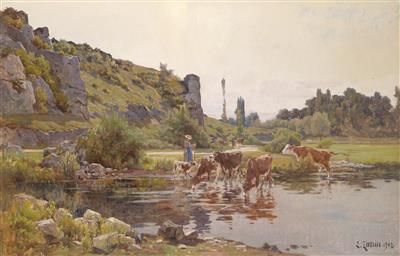 Cows by the Water