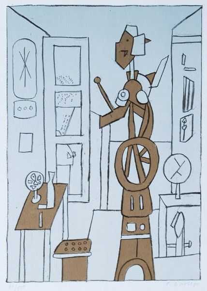Figure in interior
