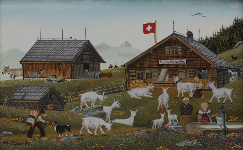 Berni Ziegen Melken