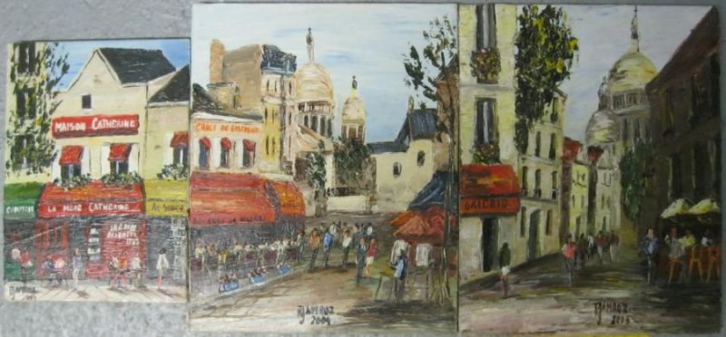 Trois vues de Paris Trois
