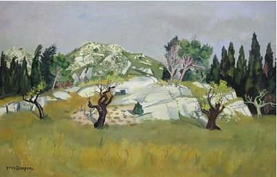 Le rocher blanc aux Baux