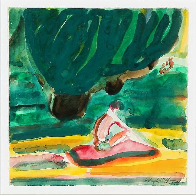 Figure in landscape